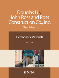 Imagen de portada: Douglas Li v. John Ross and Ross Construction Co., Inc. 3rd edition 9781601564320