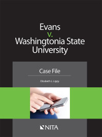 صورة الغلاف: Evans v. Washingtonia State University 1st edition 9781601563989
