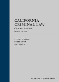 Imagen de portada: California Criminal Law: Cases and Problems 4th edition 9781632849427