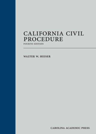 Imagen de portada: California Civil Procedure 4th edition 9781632849809