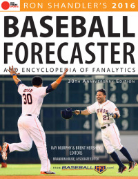 صورة الغلاف: 2016 Baseball Forecaster 9781629371382