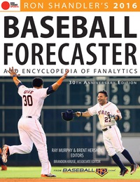 Imagen de portada: 2016 Baseball Forecaster: & Encyclopedia of Fanalytics 9781629371382