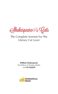 Cover image: Shakespeare's Cats 9781633530270