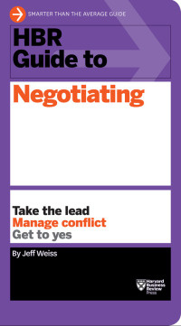 Omslagafbeelding: HBR Guide to Negotiating (HBR Guide Series) 9781633690769