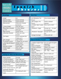 Cover image: Spanish Phrases II (Speedy Study Guides) 9781633835924