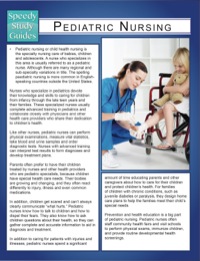 Cover image: Pediatric Nursing (Speedy Study Guides) 9781633836006