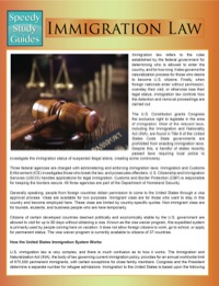 Cover image: Immigration Law (Speedy Study Guides) 9781633836075
