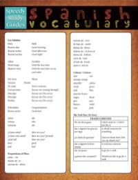 Omslagafbeelding: Spanish Vocabulary (Speedy Study Guides) 9781633839175