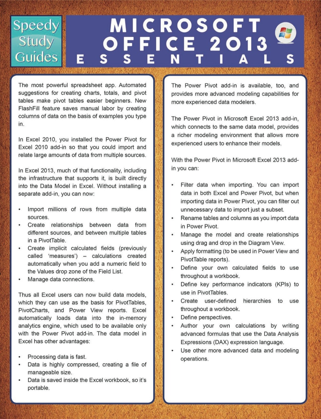 Microsoft Office 2013 Essentials (Speedy Study Guides)
