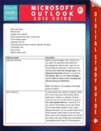 Titelbild: Microsoft Outlook 2013 Guide (Speedy Study Guides) 9781633839199