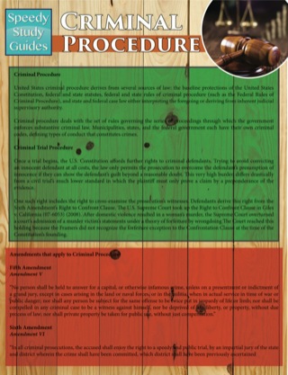 Cover image: Criminal Procedure (Speedy Study Guides) 9781633839359