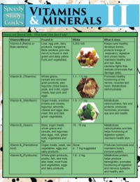صورة الغلاف: Vitamins & Minerals Il (Speedy Study Guides) 9781633839366