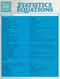 Cover image: Statistics Equations (Speedy Study Guides) 9781633839373