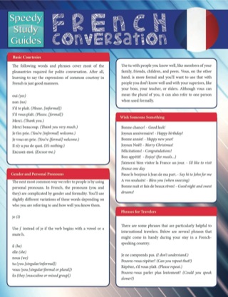 Imagen de portada: French Conversation (Speedy Study Guides) 9781633839441
