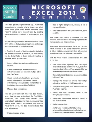 Imagen de portada: Microsoft Excel 2013 Essentials (Speedy Study Guides) 9781633839472