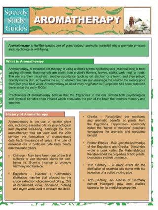 Cover image: Aromatherapy (Speedy Study Guides) 9781633839557