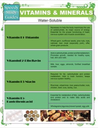 صورة الغلاف: Vitamins & Minerals (Speedy Study Guides) 9781633839571