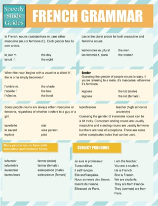 Cover image: French Grammar (Speedy Study Guides) 9781632870100