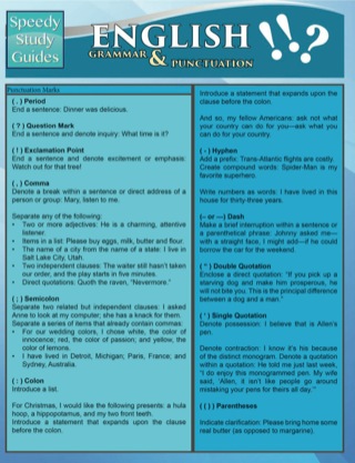 Titelbild: English Grammar & Punctuation (Speedy Study Guides) 9781632870339