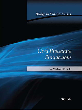 Cover image: Vitiello's Civil Procedure Simulations:  Bridge to Practice 1st edition 9780314276421