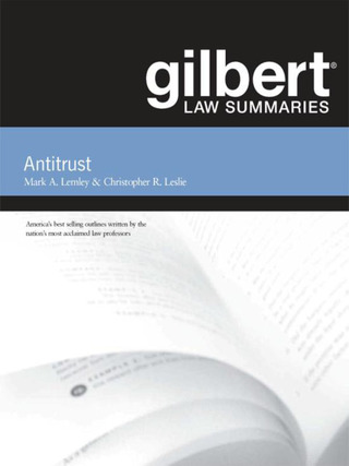 Cover image: Gilbert Law Summaries on Antitrust 11th edition 9780314271792