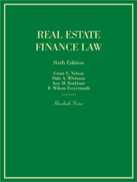 Cover image: Nelson, Whitman, Burkhart and Freyermuth's Real Estate Finance Law 6th edition 9780314278326