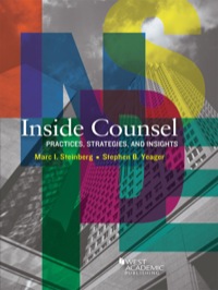 Cover image: Steinberg and Yeager's Inside Counsel, Practices, Strategies, and Insights 1st edition 9780314287939