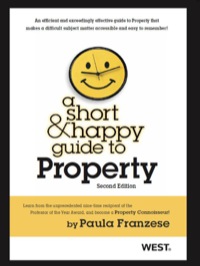Cover image: Franzese's A Short and Happy Guide to Property 2nd edition 9780314282415