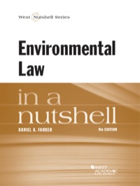 Cover image: Farber's Environmental Law in a Nutshell 9th edition 9780314290304