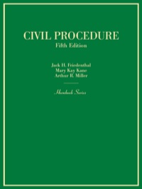 Cover image: Friedenthal, Kane, and Miller's Civil Procedure 5th edition 9780314290380
