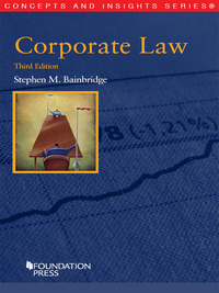 Cover image: Bainbridge's Corporate Law 3rd edition 9781609304713
