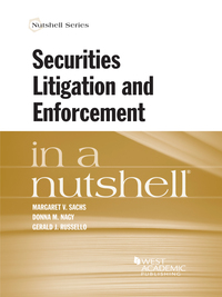 Cover image: Sachs, Nagy, and Russello's Securities Litigation and Enforcement in a Nutshell 1st edition 9780314287694