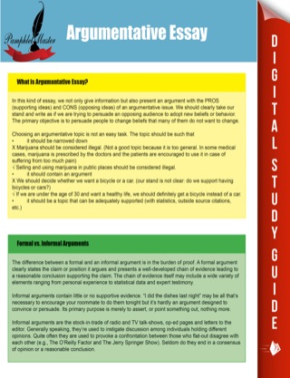 Cover image: Argumentative Essay 9781635010572
