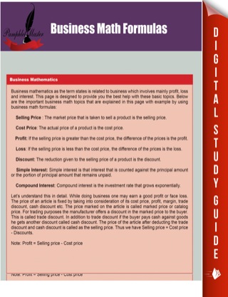 Cover image: Business Math Formulas 9781635010855