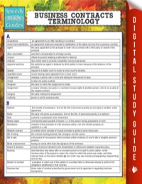 صورة الغلاف: Business Contracts Terminology (Speedy Study Guide) 9781635011814
