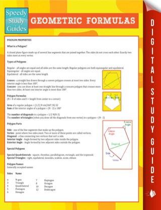 Imagen de portada: Geometric Formulas (Speedy Study Guide) 9781635011920