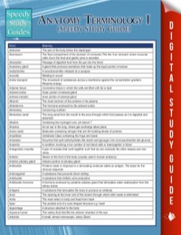 Cover image: Anatomy Terminology I (Speedy Study Guide) 9781635011968