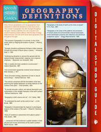 صورة الغلاف: Geography Definitions (Speedy Study Guide) 9781635012842