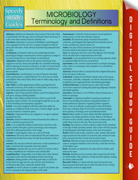 Imagen de portada: Microbiology Terminology and Definitions (Speedy Study Guide) 9781635013566