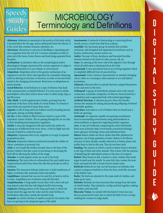 Cover image: Microbiology Terminology and Definitions (Speedy Study Guide) 9781635013566