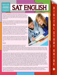 Imagen de portada: SAT English (Speedy Study Guide) 9781635014167