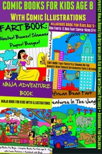 表紙画像: Comic Books For Kids Age 8 - Comic Illustrations - Ninja Books For Boys - Kid Ninjas