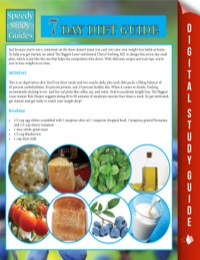 Cover image: 7 Day Diet Guide (Speedy Study Guide) 9781635019834
