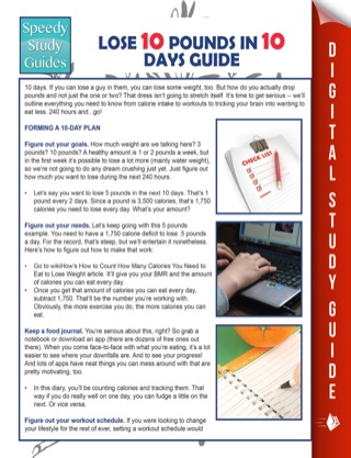 Omslagafbeelding: Lose 10 Pounds In 10 Days Guide (Speedy Study Guide) 9781635019841
