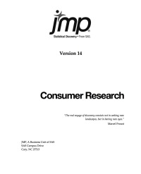 Titelbild: JMP 14 Consumer Research 9781635264975