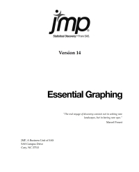 Cover image: JMP 14 Essential Graphing 9781635265057