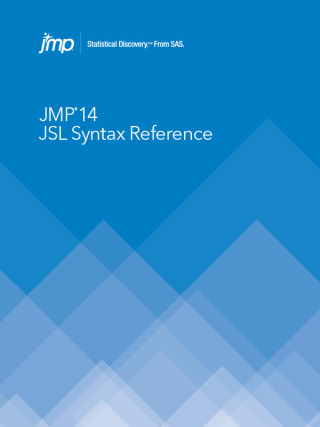 Cover image: JMP 14 JSL Syntax Reference 9781635265132