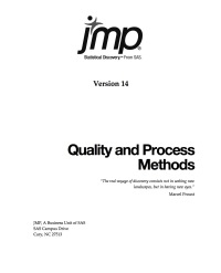 Cover image: JMP 14 Quality and Process Methods 9781635265293