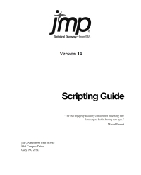 Cover image: JMP 14 Scripting Guide 9781635265378