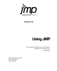Cover image: Using JMP 14 9781635265415